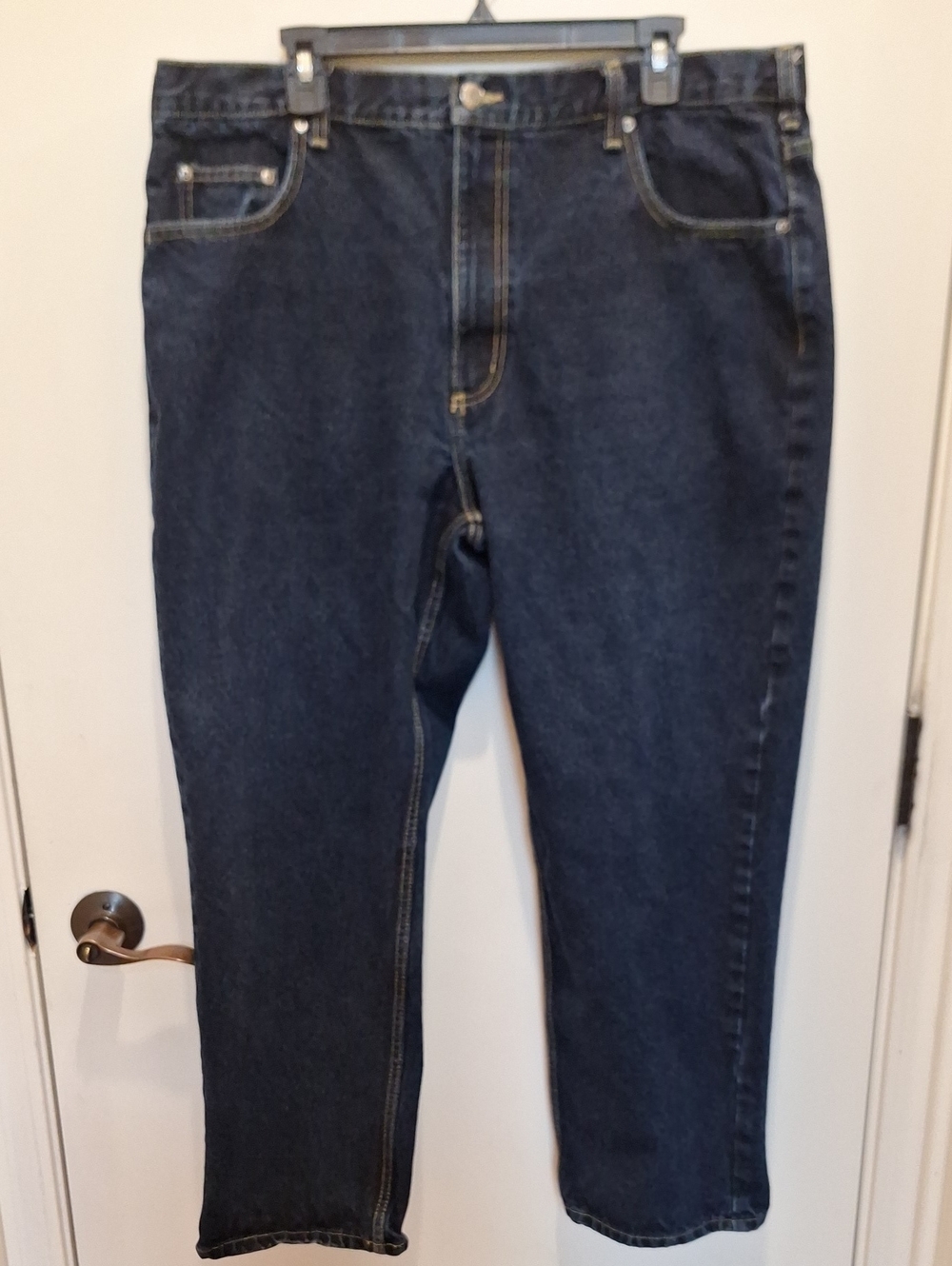 Men's Relaxed Fit Dark Blue Jeans